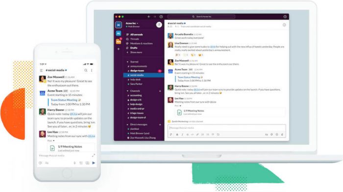 slack messaging system