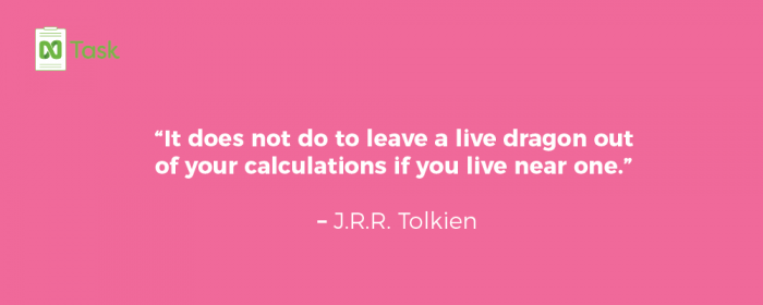 planning quote by TRR Tolkien