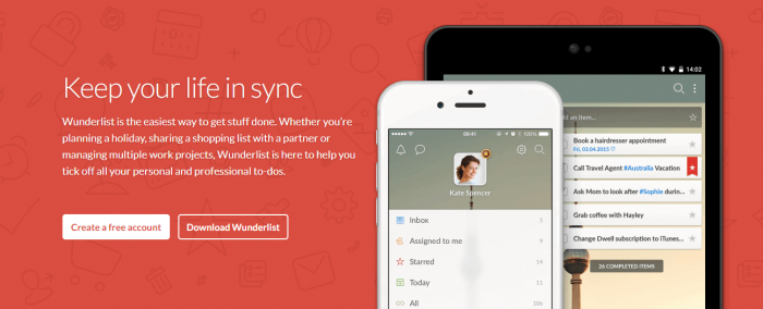 #2 best to do list app-Wunderlist